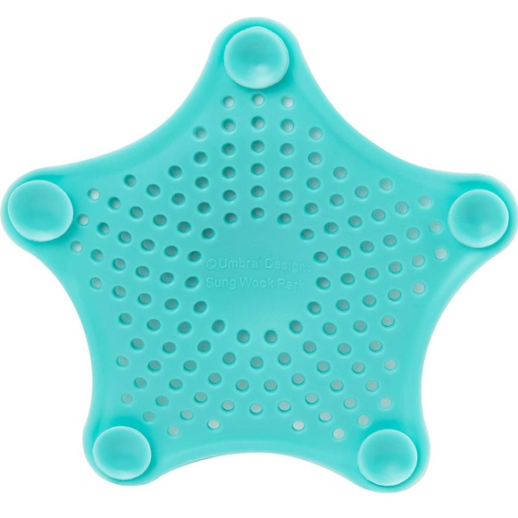 NWT Umbra Starfish Drain Cover / Hair Catcher, Surf Blue - Picture 2 of 6